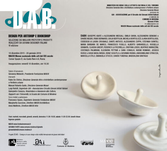 Selezione dei migliori prototipi e prodotti realizzati da giovani designer italiani